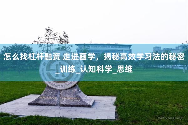 怎么找杠杆融资 走进画学，揭秘高效学习法的秘密_训练_认知科学_思维