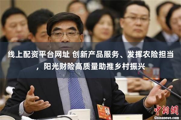 线上配资平台网址 创新产品服务、发挥农险担当，阳光财险高质量助推乡村振兴