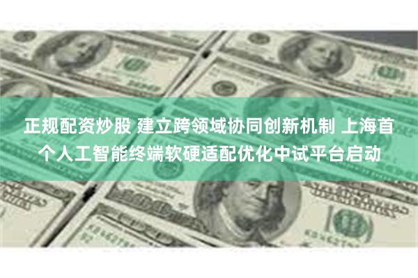正规配资炒股 建立跨领域协同创新机制 上海首个人工智能终端软硬适配优化中试平台启动